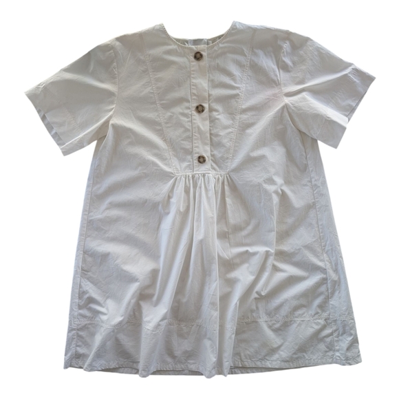 G. Label By Goop Cotton Oversized Dress Womens 6 White - Picture 1 of 8